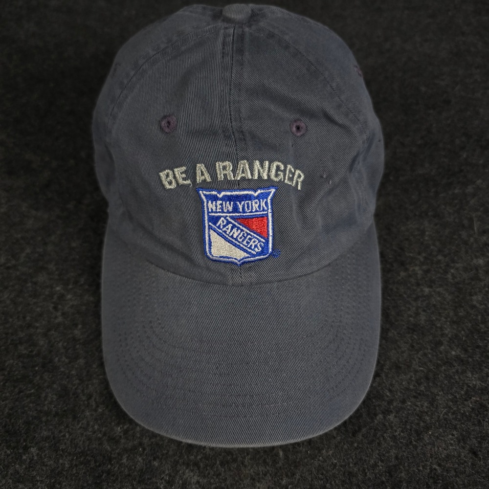 New York Rangers Blue Hat Be A Ranger Retro Baseball Dad Cap Adjustable